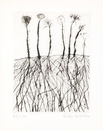 ALIK CAVALIERE (1926-1998) - Fiori in un campo, 1962