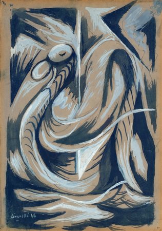 Arturo Ciacelli (Arnara 1883-Venezia 1966)  - L'oca, 1946