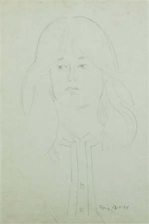 Yannis Tsarouchis (Pireo 1910-Atene 1989)  - Ritratto di donna, 1978