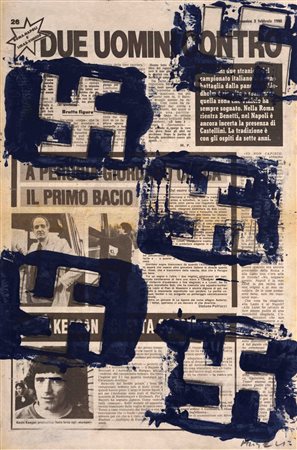 Franco Angeli (Roma 1935-1988)  - Senza titolo - Simboli, 1980