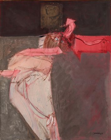 Paolo Baratella (Bologna 1935)  - Qualcosa va verso il fiore, 1963