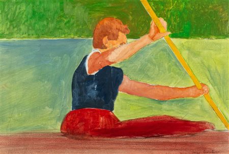 Lorenzo Tornabuoni (Roma 1934-2004)  - Vogatore con remo