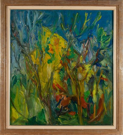 Pompilio Mandelli (Luzzara 1912 - Bologna 2006), “Paesaggio”, 1956.