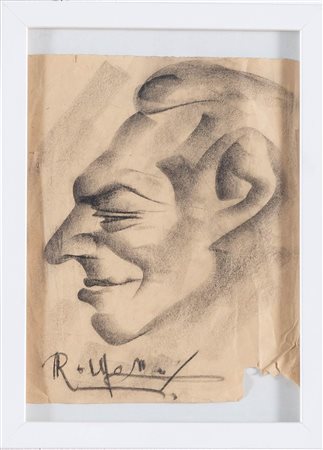 Pittore del XX sec., “Caricatura di profilo”.