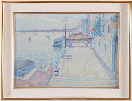 Fioravante Seibezzi (Venezia 1906 - 1974), “Fondamente Nove da ponte su rio dei Gesuiti,