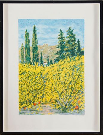 Michele Cascella (Ortona 1892 - Milano 1989), “Ginestre”.