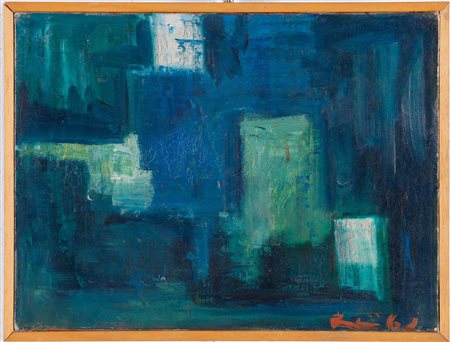 Vittorio Ruglioni (Pratovecchio 1936 - Venezia 2003), “Astratto”, 1962.