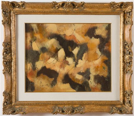 Pittore del XX sec., “Capriccio in ocra”, 1990.