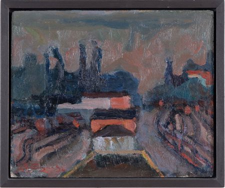 Livio Mitrugno (Roncone 1942), “Paesaggio”, 1992.