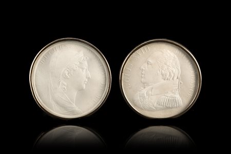 Auguste-François Michaut "Ritratto di Luigi XVIII e della Duchessa D'Angouleme"