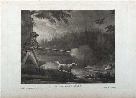 Gruppo di dieci stampe del secolo XIX all'acquaforte e acquatinta "Soggetti ven