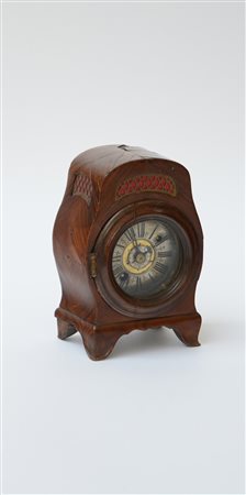 PIETRO DIBAUPAEOrologio in metallo con quadrante a fascia con numeri romani