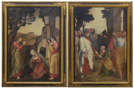 Scuola italiana del secolo XVI

Cristo consegna le chiavi a San Pietro
Olio su