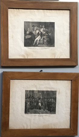 Guadagnini. Due acqueforti del secolo XIX raffiguranti scene della vita di Napo