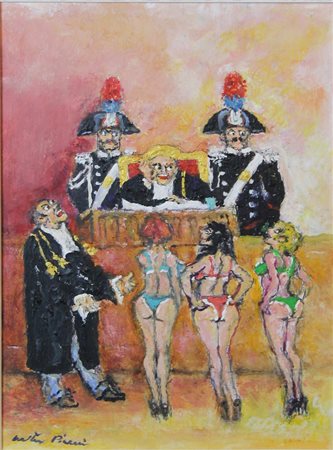 WALTER PIACESI (ASCOLI PICENO 1929) Processimo Olio su tavola Anno 2013...