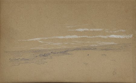 LUIGI GIOLI (SAN FREDIANO A SETTIMO 1854-FIRENZE 1947) Marina Tecnica mista...