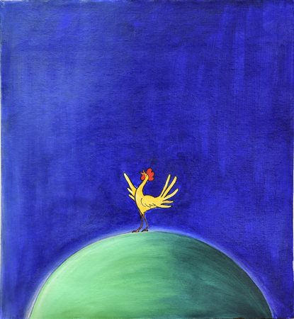 N. D'ANGELO Verso l'alba Anno 1992 Tecnica :olio su tela 53x49