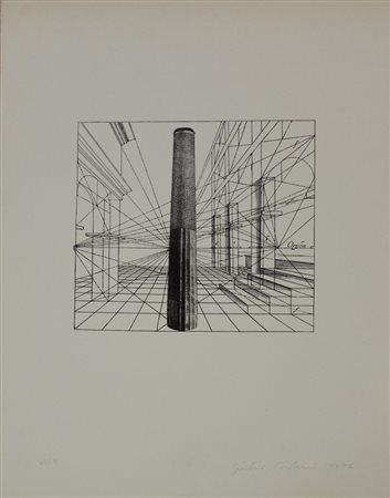 GIULIO PAOLINI (GENOVA 1940) Untitle Litografia Anno 1976 Dim. 70x50...