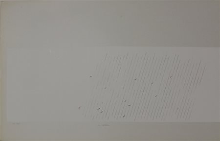 MARCO GASTINI (TORINO 1938- 2008) Senza titolo Serigrafia Dim. 50x70...