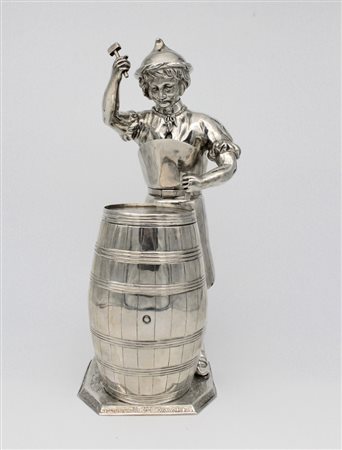 Porta bottiglie in argento - A silver tantalus