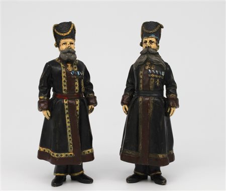 Due figure in bronzo - A pair of Russian bronze figure