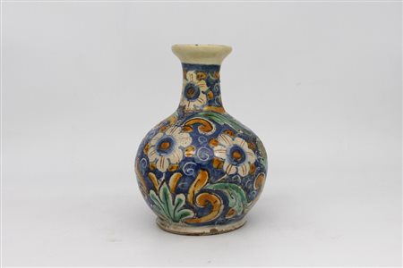 Fiasca in maiolica policroma - A polychrome maiolica flask