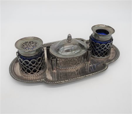 Calamaio in argento - A silver inkstand