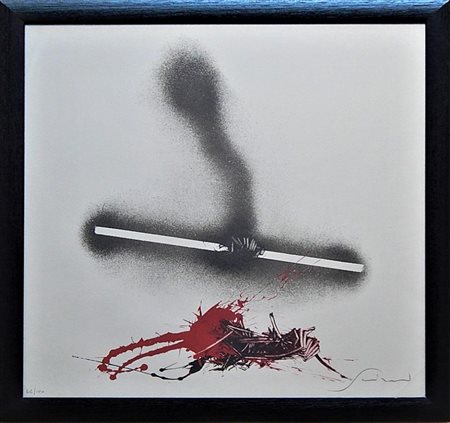 Emilio Scanavino SENZA TITOLO serigrafia, cm 60x60 firma es. 42/100 in...