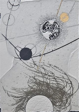 Walter Valentini SENZA TITOLO acquaforte acquatinta calcografia su carta...