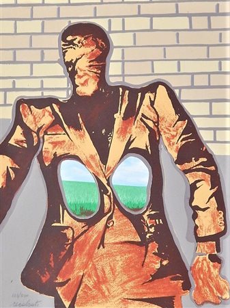 Antonio Recalcati SENZA TITOLO serigrafia, cm 40x30 firma a matit es. 129/500