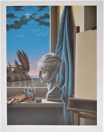 Antonio Nunziante SENZA TITOLO serigrafia, cm 90x70 firma es. XLVI/L timbro a...