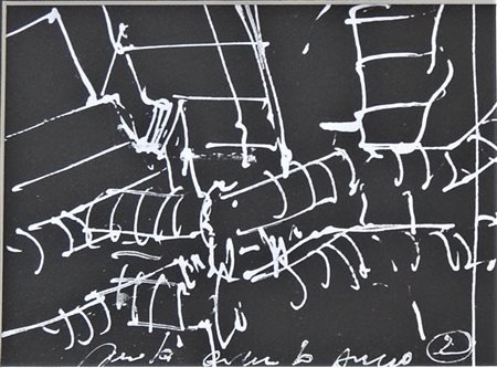 Jonathan Guaitamacchi SENZA TITOLO tecnica mista su carta, cm 20x15 firma in...