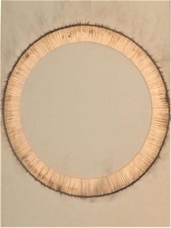 Bernard Aubertin DESSIN DE FEU fiammiferi su cartona, cm 65x50 firma e data...