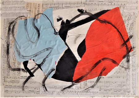 Arturo Carmassi SENZA TITOLO tecnica mista su carta, cm 50x70 firma e data...