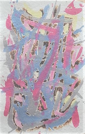 Renato Miraglia SENZA TITOLO acrilico, encausto e carta mano su tavola, cm...