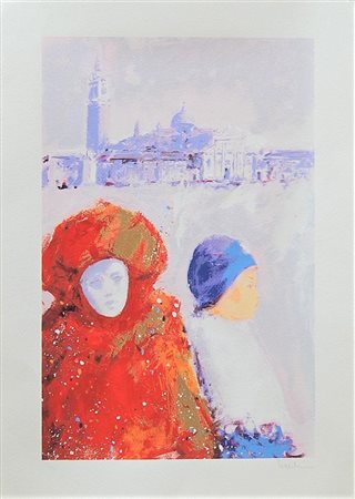 Giuliano Trombini SENZA TITOLO serigrafia, cm 50x35,5 firma es. 25/150