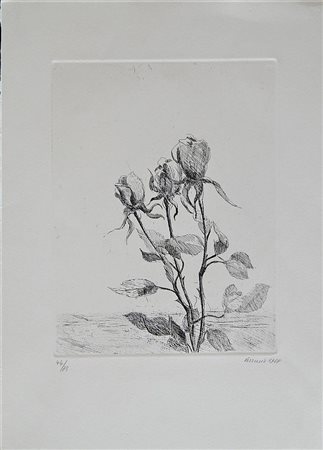 Pasquale Verrusio SENZA TITOLO incisione, cm 31,5x24,5 su foglio cm 50x35...