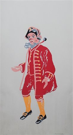 Ignoto SENZA TITOLO serigrafia, cm 99x55 firma es. P.d.a. L'opera presenta...