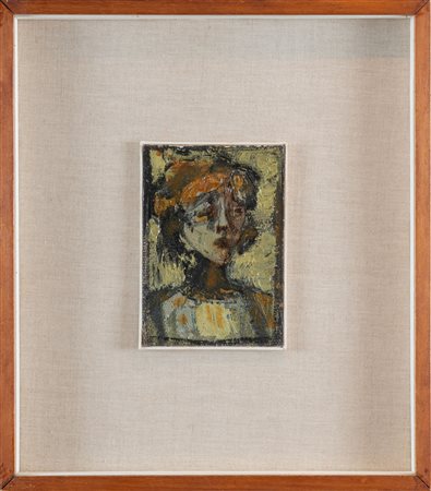 ALDO BORGONZONI (Medicina 1913 - Bologna 2004). “Volto Femminile”, anni ’50....