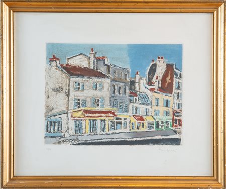 ORFEO TAMBURI (Jesi 1910 – Parigi 1994). “Parigi”. Litografia a colori su...