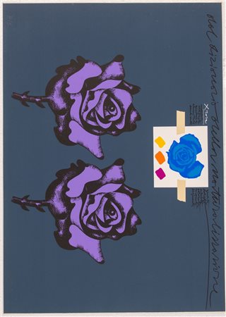 CONCETTO POZZATI (Vo’ 1935 – Bologna 2017). “Senza titolo”. Litografia a...