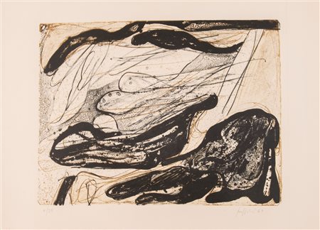 CONCETTO POZZATI (Vo’ 1935 – Bologna 2017). “Senza titolo”, 1961. Litografia...