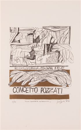 CONCETTO POZZATI (Vo’ 1935 – Bologna 2017). “GALLERIA LA LOGGIA BOLOGNA...