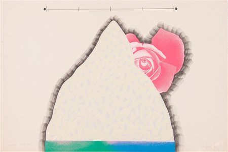 CONCETTO POZZATI (Vo’ 1935 – Bologna 2017). “Senza titolo”, 1971. Litografia...