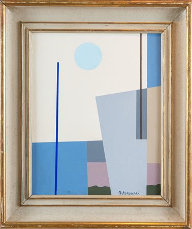 GIOVANNI KOROMPAY (Venezia 1904 – Rovereto 1988). “Venezia”, 1954. Olio su...