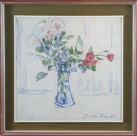 FILIPPO ALBERTONI (Reggio Emilia 1930 – Bologna 2011). “Vaso di fiori”, 1965....