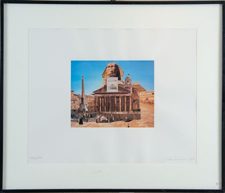 GIULIO PAOLINI (Genova 1940). “Senza titolo”, 1987. Litografia a colori su...