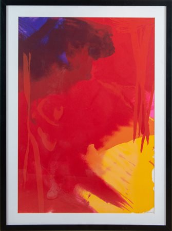 ITALO BRESSAN (Vezzano 1950). “Senza titolo”, 1990. Litografia a colori su...