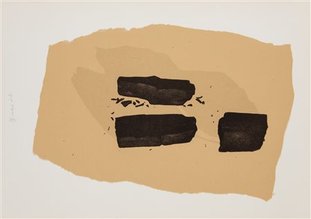 PIERO MANAI (Bologna 1951 -1988). “Senza titolo”. Litografia a colori su...