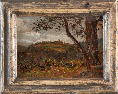 MAR SILLA (1902-1979). "Paesaggio". Olio su tavola. Cm 14x19. Opera firmata...